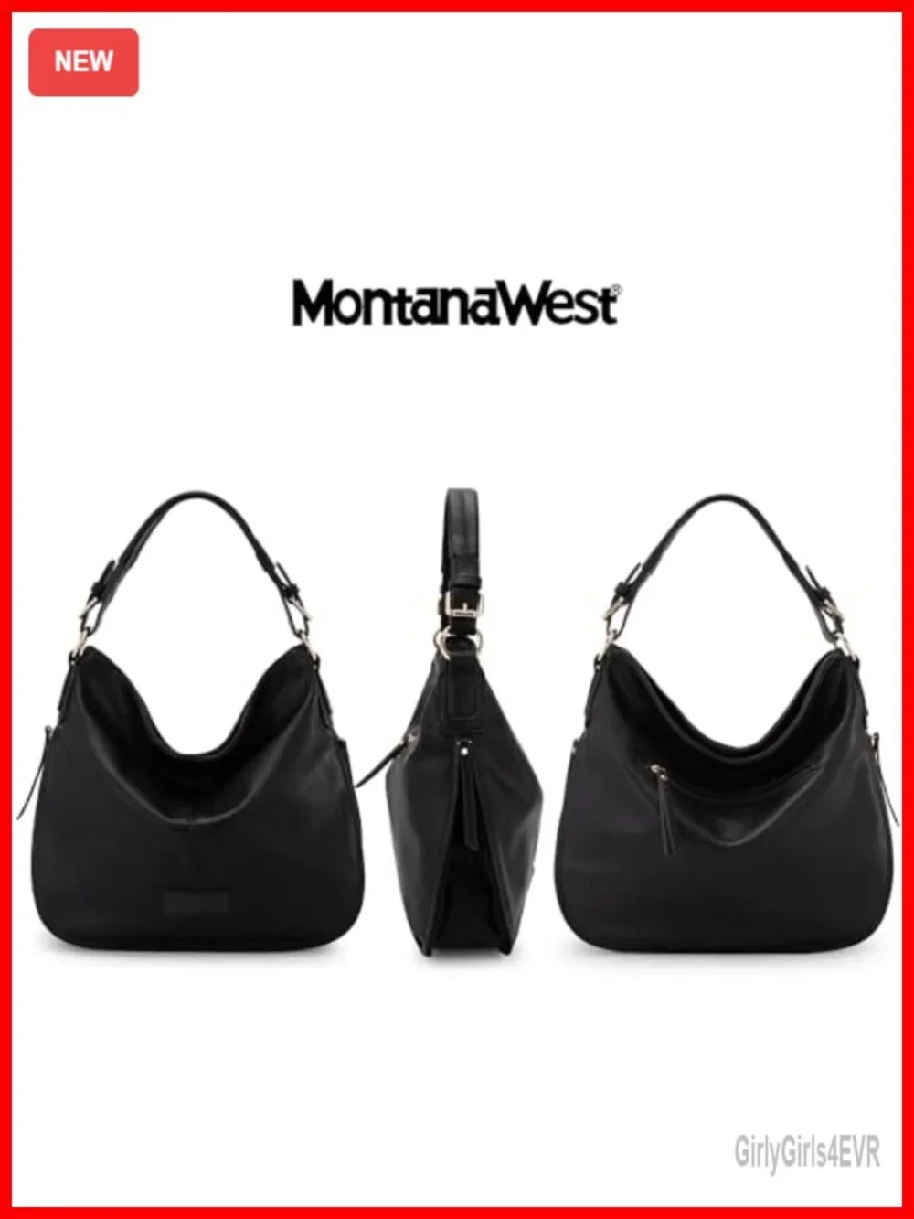 Vegan Leather Hobo Bag with Expandable Zipper, Shoulder Crossbody Handbag
